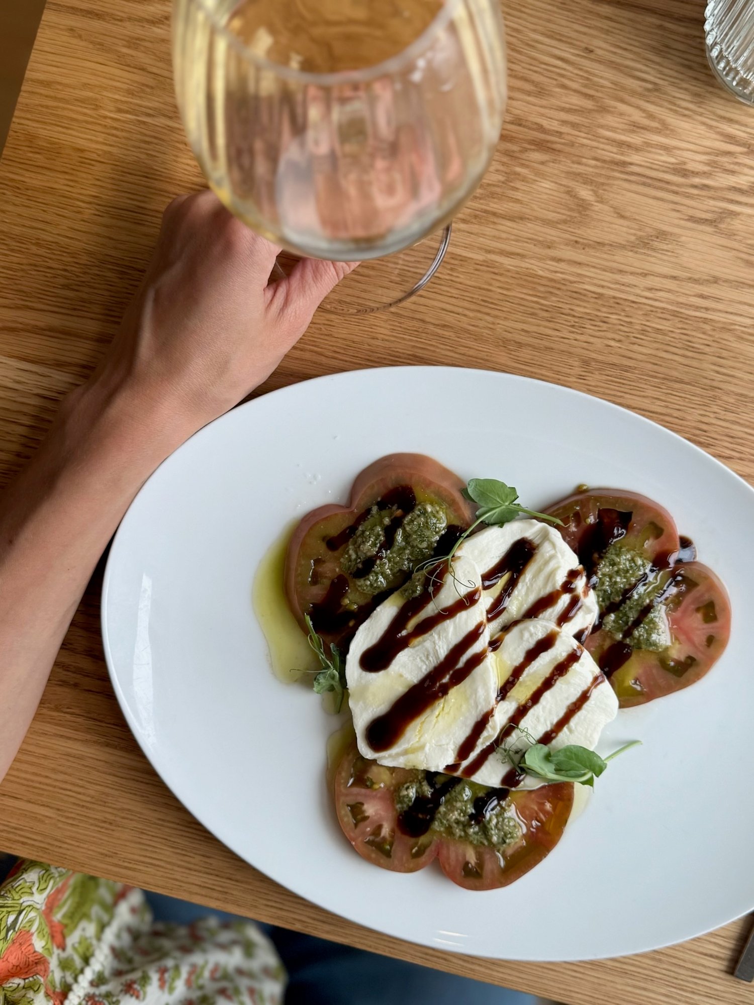 CAPRESE SALAD with hand 2