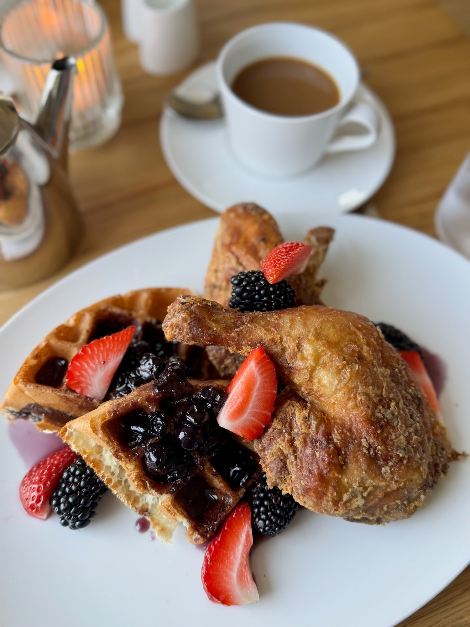 CHICKEN AND WAFFLES