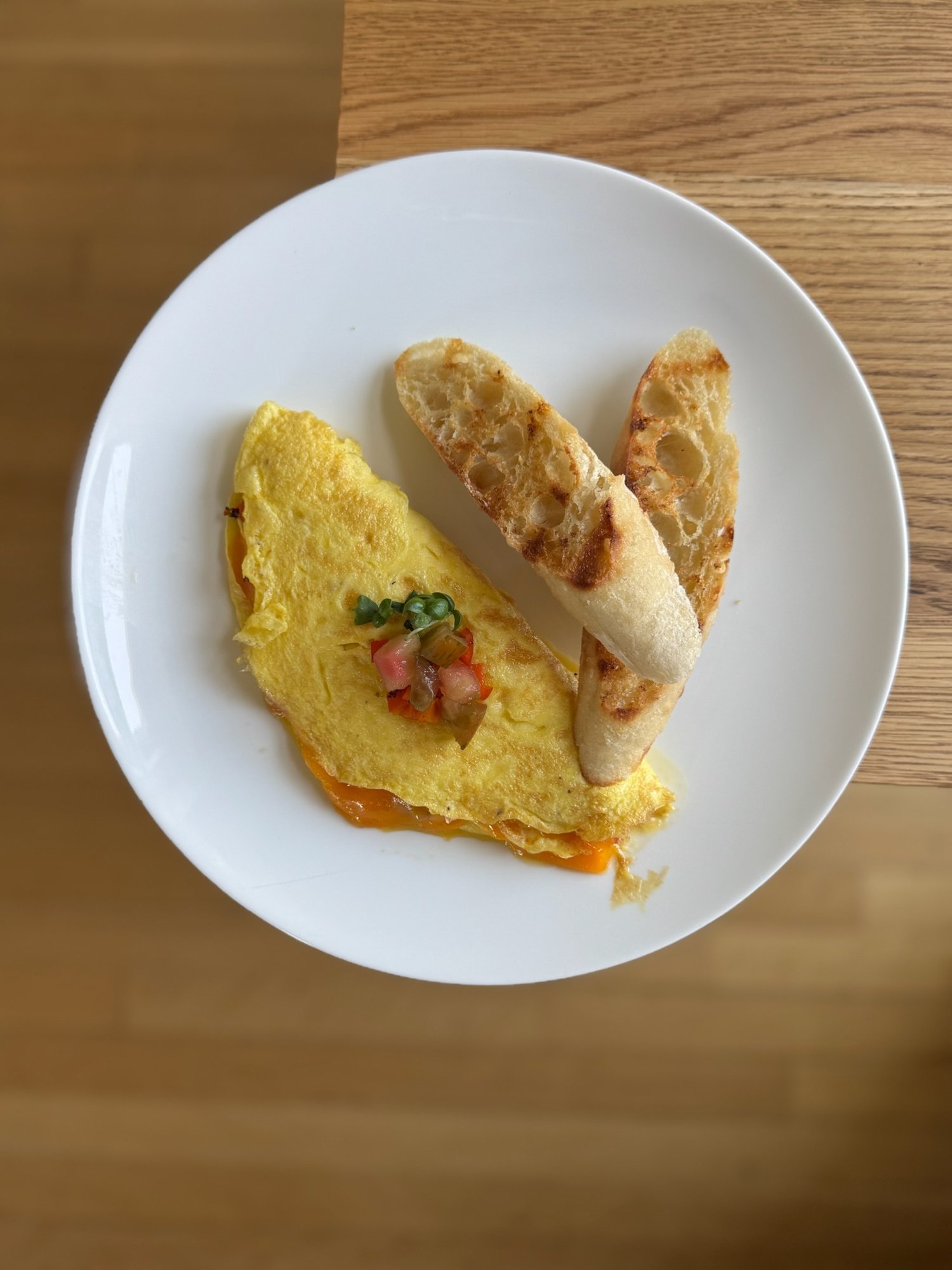 FARMER’S OMELET overhead